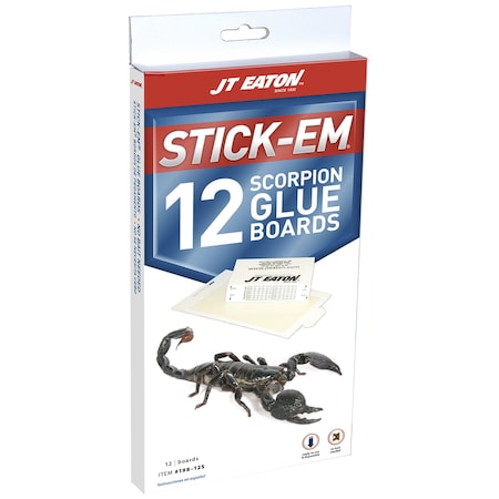 Jt Eaton Stick-Em Glue Board , 12PK 198-12S